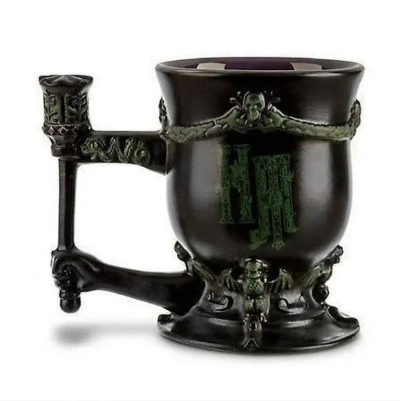 Disney Haunted Mansion Black And Green Dimensional Sculped Mug - Picture 2 of 6